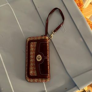Vintage coach wristlet